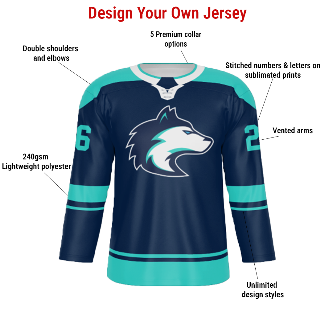 Maillot de hockey professionnel personnalisé